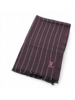 Louis Vuitton Stripe LV Emblem Logo Scarf